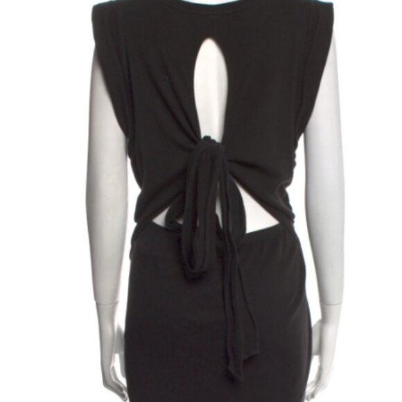 Closet Cleanout - Black Designer Vince Backtie Dress - Picture 1 of 2
